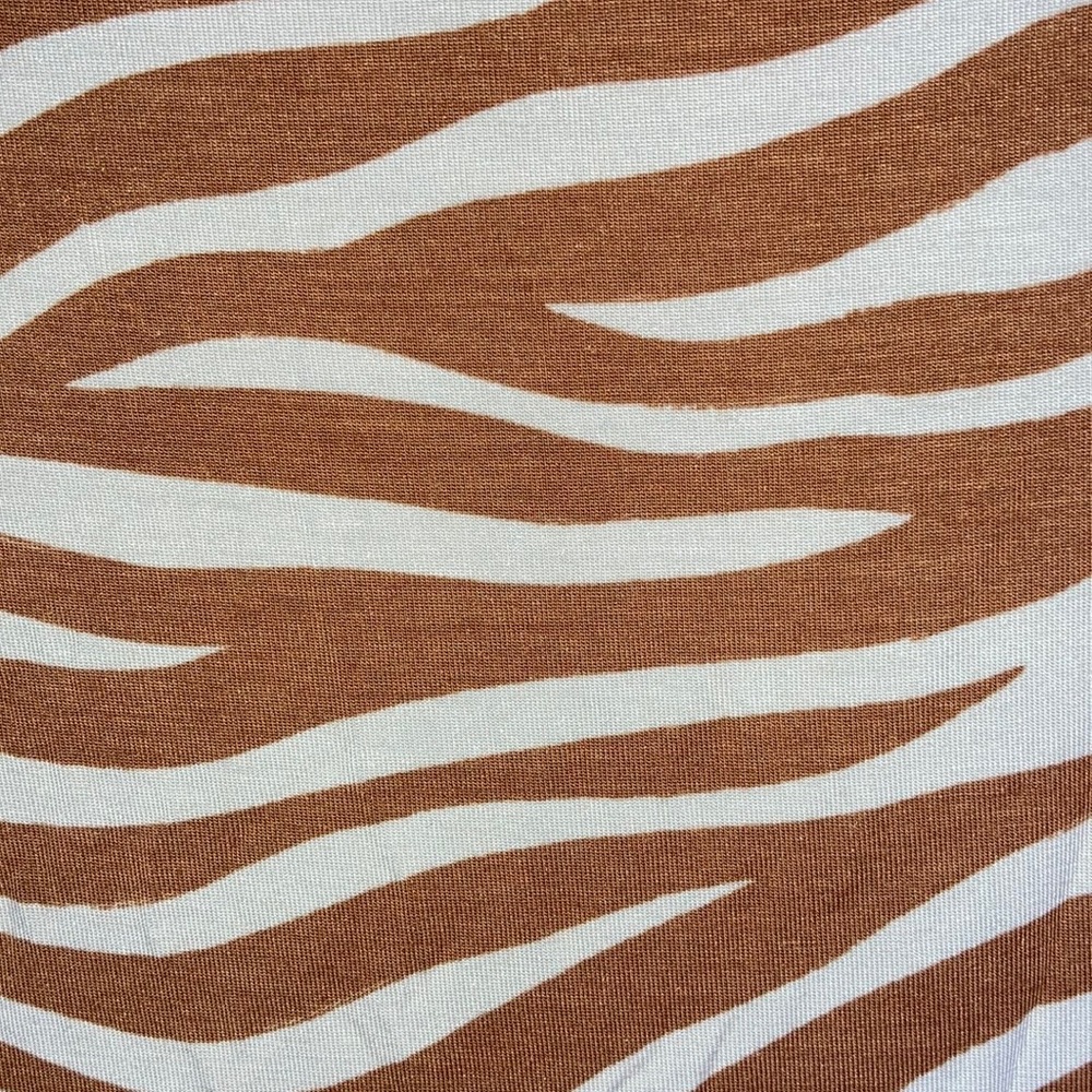Ann Taylor zebra like print animal print lightweight top casual office M - Picture 7 of 17
